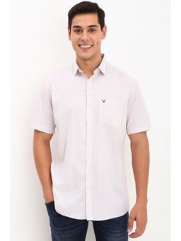 Allen Solly - Men Peach Slim Fit Printed Casual Shirt