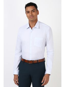 Peter England - Men Blue Regular Fit Printed Formal Shirt