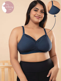 Nykd by Nykaa - Pretty Maternity Feeding Bra - Blue NYB031