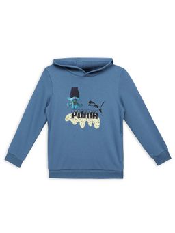 Puma - X Trolls Boys Blue Printed Hoodie