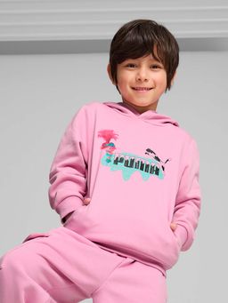 Puma - X Trolls Boys Pink Printed Hoodie