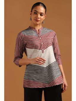 Soch - Multi-Colour Cotton Tunic with Stripes