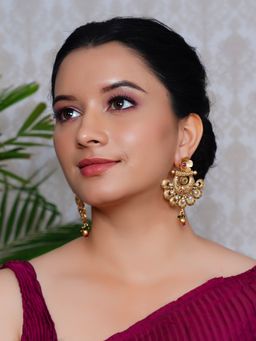 Designbox - Temple Earrings with Kemp Stones