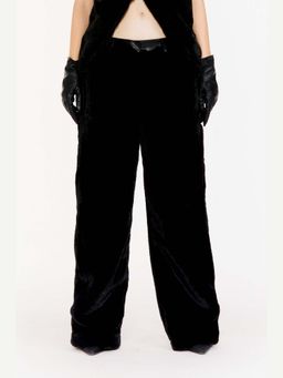 Qua - Fur Straight Trousers