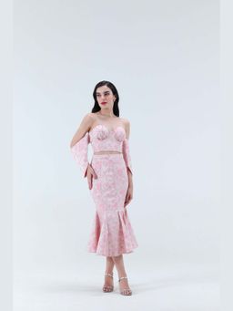 XAYA - Jacqueline Pink Mermaid Midi Skirt