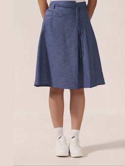 Muvazo - Navy Blue Raffle Affair Skirt