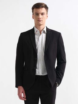 Arrow - Black Zero Calorie Slim Fit Dobby Blazer