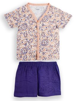 The Boo Boo Club - Multi-Color Organic Muslin Cotton Shirt and Shorts (Set of 2)