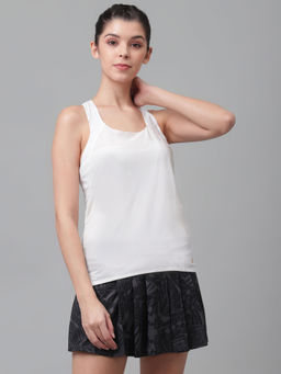 ASICS - White Solid Metarun Singlet