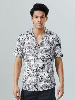 The Souled Store - official Marvel Comic Pattern Summer Shirts For Men