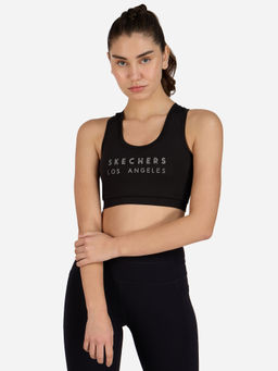 SKECHERS - Black Racerback Sports Bra