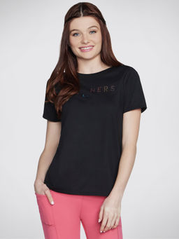 SKECHERS - Black Shine Tee