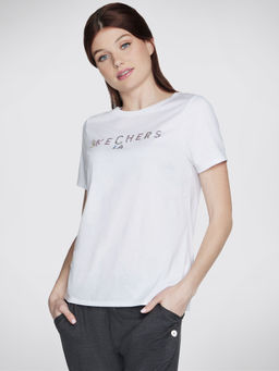SKECHERS - White Shine Tee