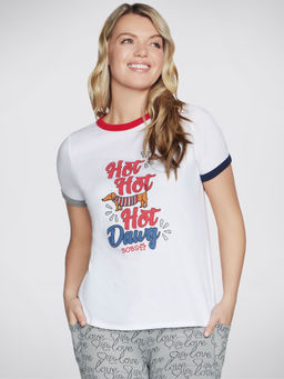 SKECHERS - White Hot Dawg Ringer Tee