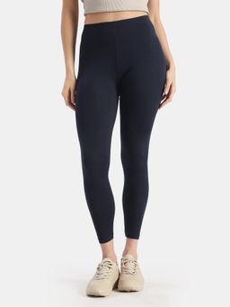 Jockey - AW87 Women Super Combed Cotton Elastane Stretch Leggings - Cosmic Sapphire