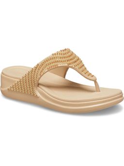D'Shoe Lounge - Brown Boca Bling Flip Wedge