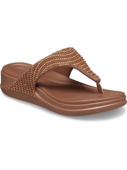 D'Shoe Lounge - Bronze Boca Bling Flip Wedge