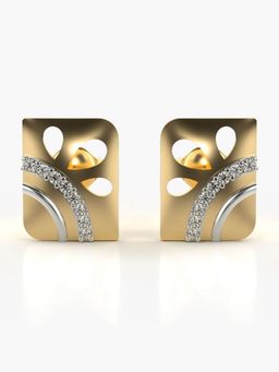 Valanova - Hallmarked 14K Gold and Certified Lab Grown Diamond 0.14Cts Gold Studs Earrings