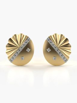 Valanova - Hallmarked 14K Gold and Certified Lab Grown Diamond 0.26Cts Gold Studs Earrings