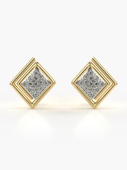 Valanova - Hallmarked 14K Gold and Certified Lab Grown Diamond 0.29Cts Gold Studs Earrings