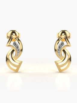 Valanova - Hallmarked 18K Gold and Certified Lab Grown Diamond 0.05Cts Gold Studs Earrings