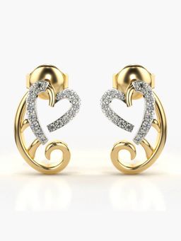 Valanova - Hallmarked 14K Gold and Certified Lab Grown Diamond 0.18Cts Gold Studs Earrings