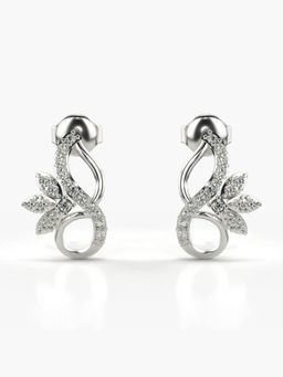 Valanova - Hallmarked 14K Gold and Certified Lab Grown Diamond 0.30Cts Silver Studs Earrings