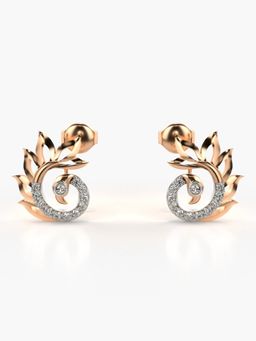 Valanova - Hallmarked 14K Gold and Certified Lab Grown Diamond 0.30Cts Rose Gold Studs Earrings