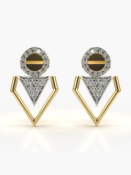 Valanova - Hallmarked 14K Gold and Certified Lab Grown Diamond 0.32Cts Gold Studs Earrings