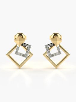 Valanova - Hallmarked 14K Gold and Certified Lab Grown Diamond 0.17Cts Gold Studs Earrings
