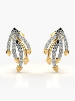 Valanova - Hallmarked 18K Gold and Certified Lab Grown Diamond 0.38Cts Gold Studs Earrings