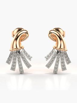 Valanova - Hallmarked 14K Gold and Certified Lab Grown Diamond 0.30Cts Rose Gold Studs Earrings