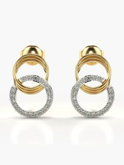 Valanova - Hallmarked 18K Gold and Certified Lab Grown Diamond 0.28Cts Gold Studs Earrings
