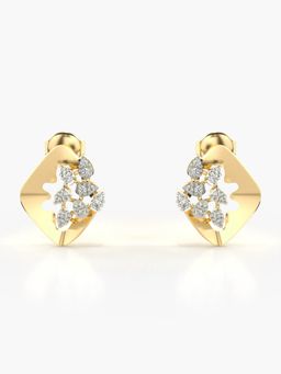 Valanova - Hallmarked 14K Gold and Certified Lab Grown Diamond 0.20Cts Gold Studs Earrings