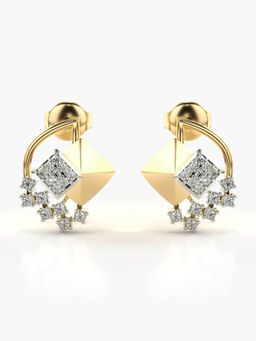 Valanova - Hallmarked 14K Gold and Certified Lab Grown Diamond 0.22Cts Gold Studs Earrings