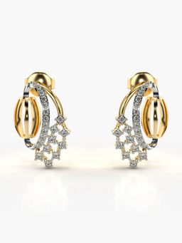Valanova - Hallmarked 14K Gold and Certified Lab Grown Diamond 0.28Cts Gold Studs Earrings