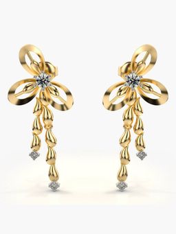 Valanova - Hallmarked 14K Gold and Certified Lab Grown Diamond 0.26Cts Gold Studs Earrings