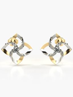 Valanova - Hallmarked 14K Gold and Certified Lab Grown Diamond 0.44Cts Gold Studs Earrings