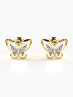 Valanova - Hallmarked 14K Gold and Certified Lab Grown Diamond 0.17Cts Gold Studs Earrings