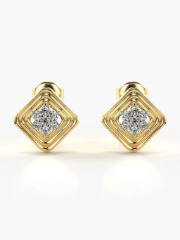 Valanova - Hallmarked 14K Gold and Certified Lab Grown Diamond 0.31Cts Gold Studs Earrings