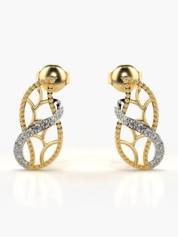 Valanova - Hallmarked 14K Gold and Certified Lab Grown Diamond 0.20Cts Gold Drop Earrings