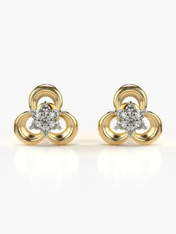 Valanova - Hallmarked 14K Gold and Certified Lab Grown Diamond 0.50Cts Gold Studs Earrings