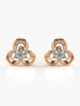 Valanova - Hallmarked 14K Gold and Certified Lab Grown Diamond 0.50Cts Rose Gold Studs Earrings