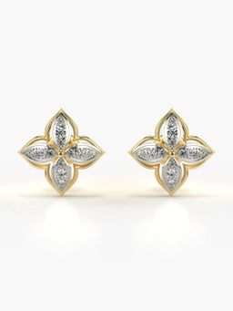 Valanova - Hallmarked 14K Gold and Certified Lab Grown Diamond 0.27Cts Gold Studs Earrings