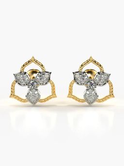 Valanova - Hallmarked 18K Gold and Certified Lab Grown Diamond 0.28Cts Gold Studs Earrings