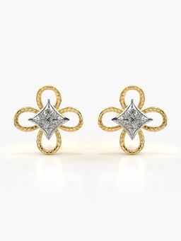Valanova - Hallmarked 18K Gold and Certified Lab Grown Diamond 0.18Cts Gold Studs Earrings