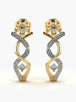 Valanova - Hallmarked 14K Gold and Certified Lab Grown Diamond 0.31Cts Gold Drop Earrings