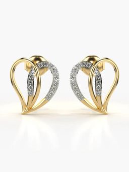 Valanova - Hallmarked 18K Gold and Certified Lab Grown Diamond 0.19Cts Gold Studs Earrings