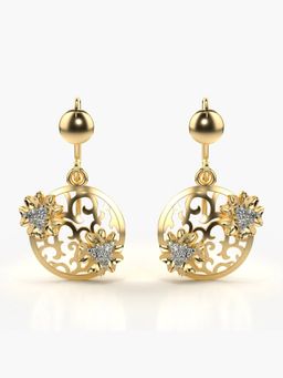 Valanova - Hallmarked 14K Gold and Certified Lab Grown Diamond 0.23Cts Gold Drop Earrings