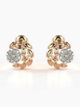 Valanova - Hallmarked 14K Gold and Certified Lab Grown Diamond 0.63Cts Rose Gold Studs Earrings